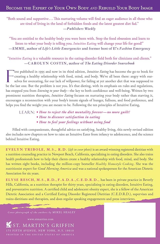 洋書 INTUITIVE EATING The Intuitive Eating Workbook: Ten Principles for Nourishing